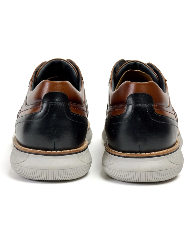 Finch Leather Men's Cognac Lace-Up Shoes