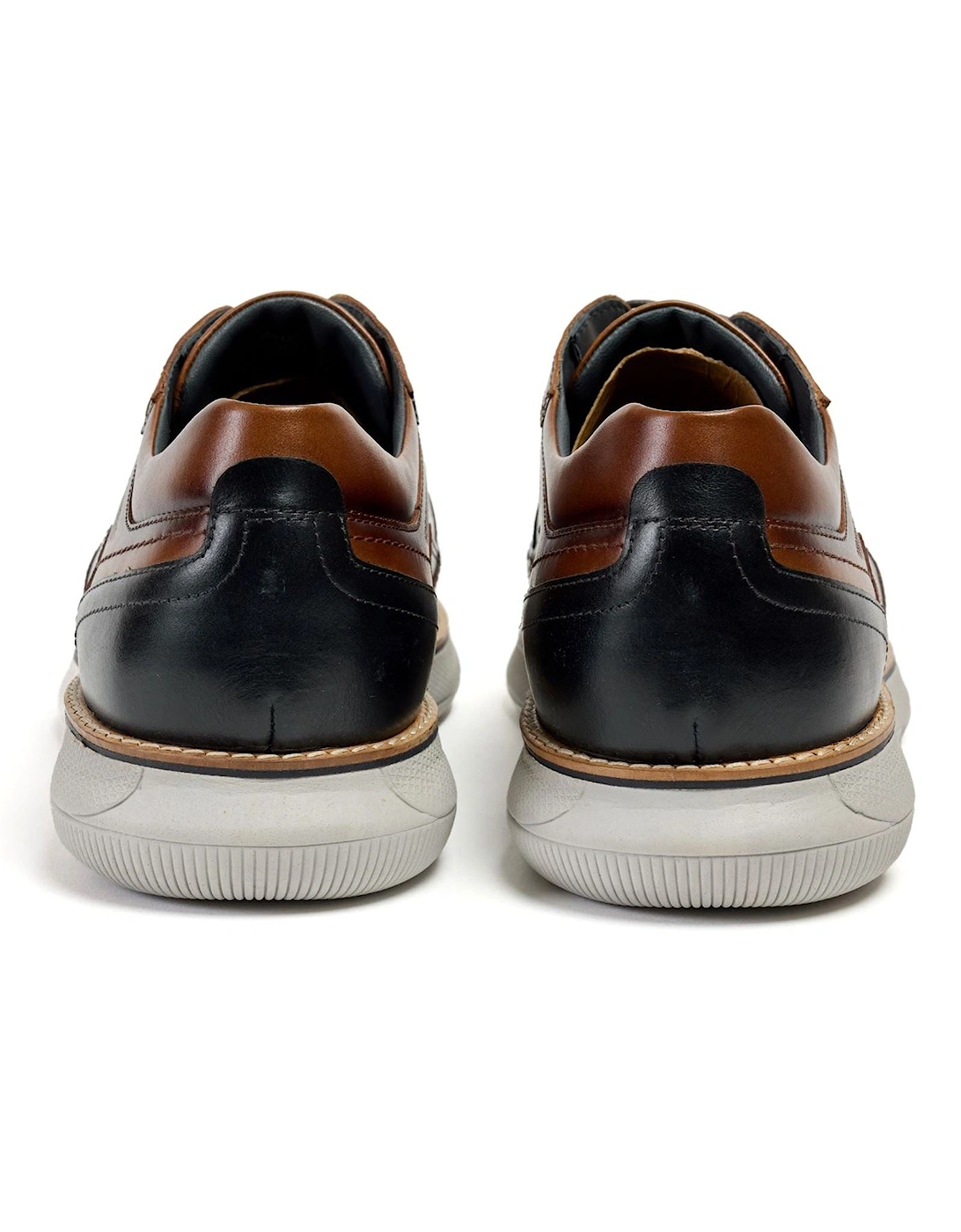 Finch Leather Men's Cognac Lace-Up Shoes