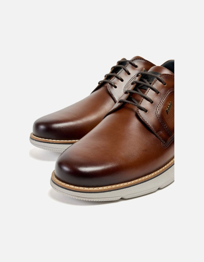 Finch Leather Men's Cognac Lace-Up Shoes