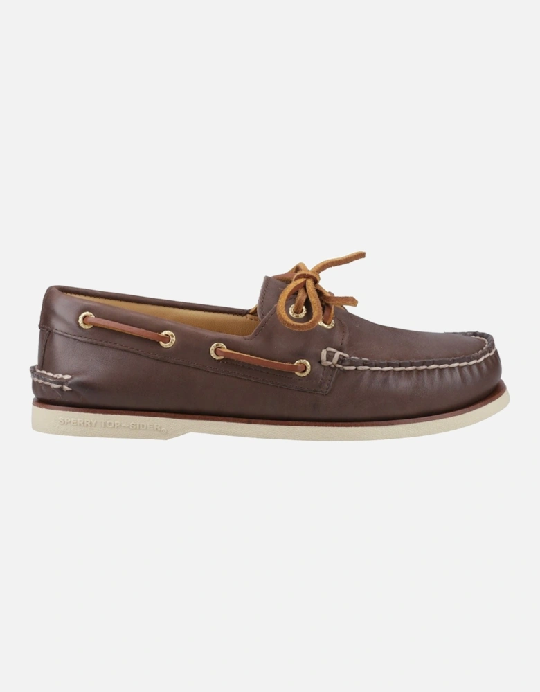 Sperry Authentic Gold Cup Leather Men's Brown Boat Shoes