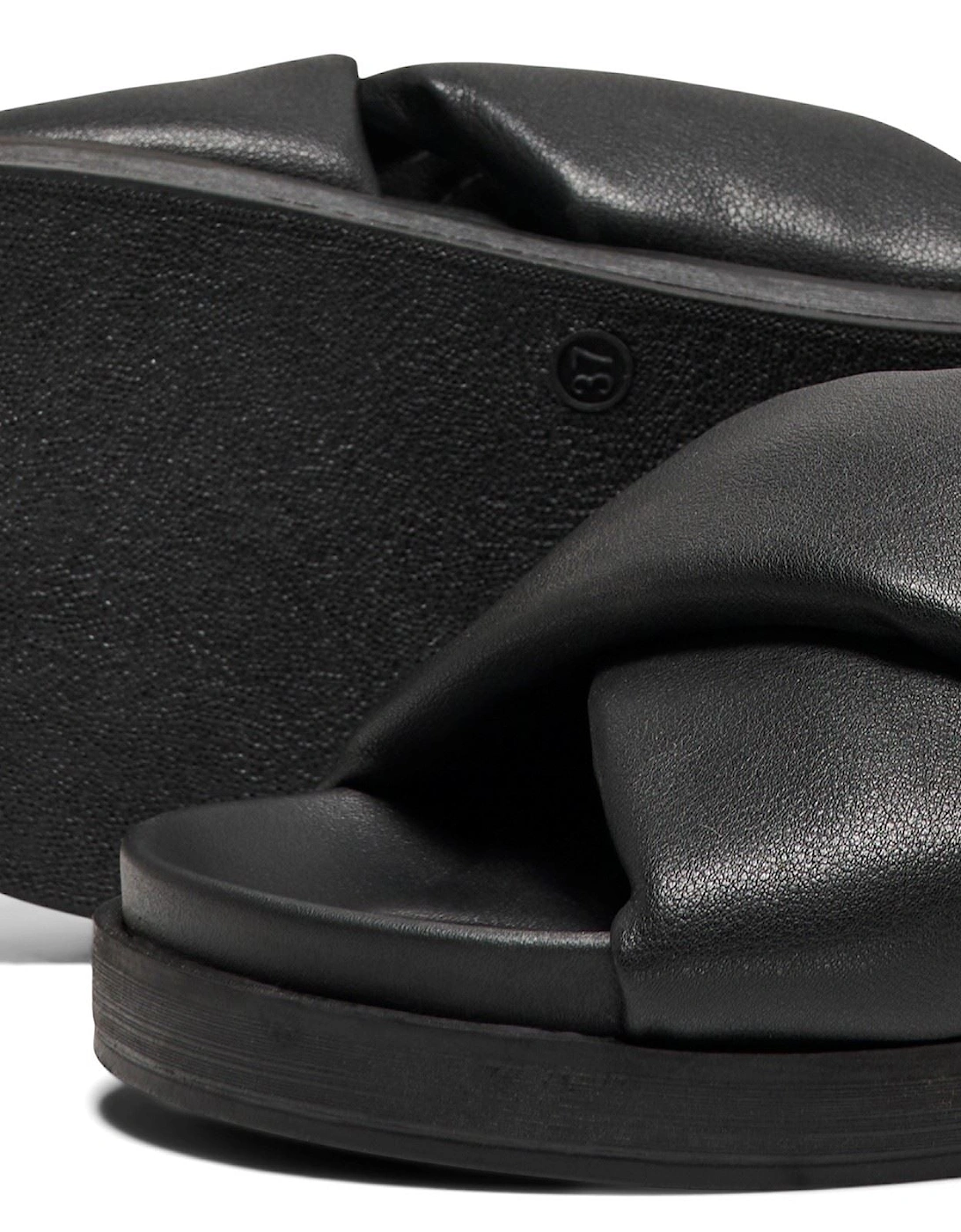 MINNIE-12 Polyurethane Women's Black Mules