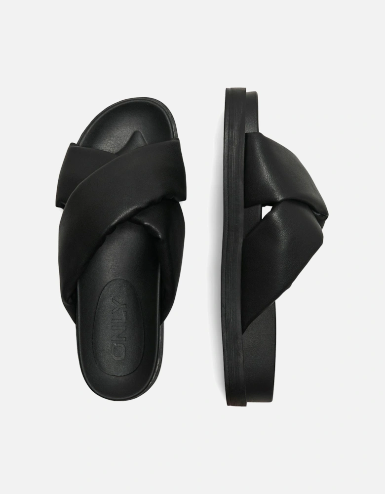MINNIE-12 Polyurethane Women's Black Mules