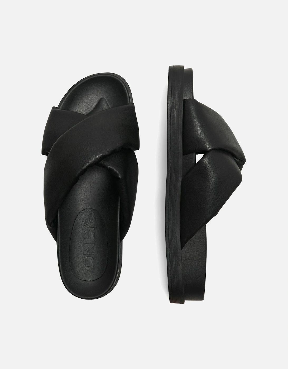 MINNIE-12 Polyurethane Women's Black Mules