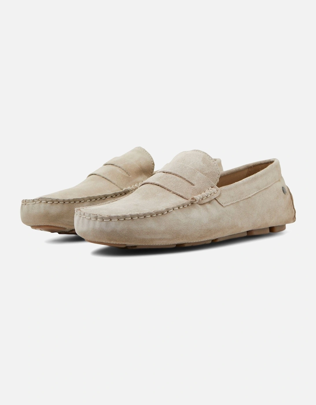 Jensen Suede Men's Moonbeam Loafers, 5 of 4