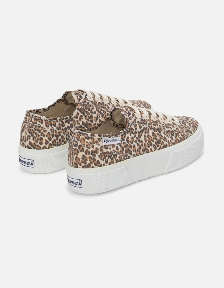 2740 Leopard Print Canvas Women's Leopard Trainers