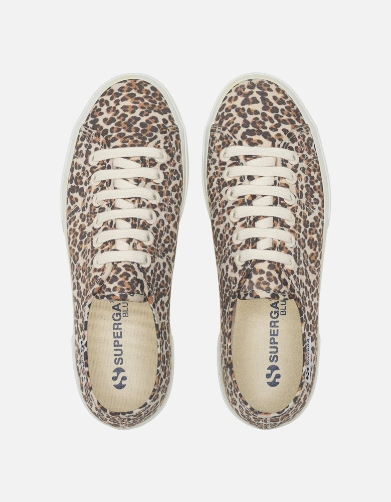 2740 Leopard Print Canvas Women's Leopard Trainers