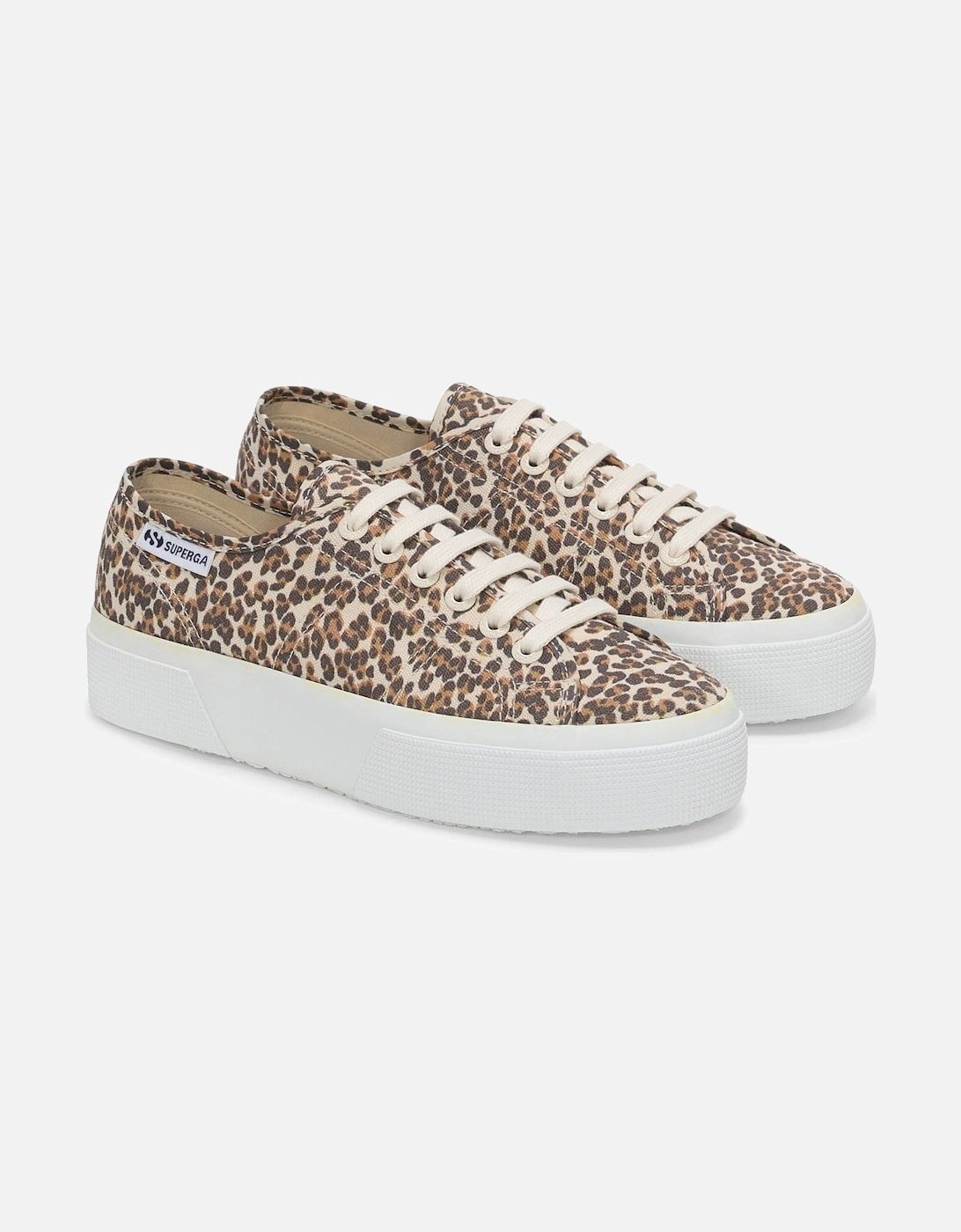 2740 Leopard Print Canvas Women's Leopard Trainers, 6 of 5