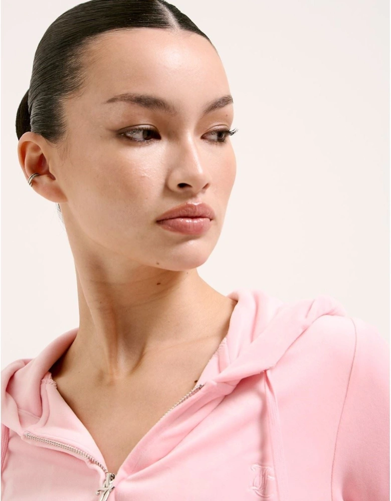 Robertson Classic Jacket Polyester Women's Pink Hooded Sweatshirt