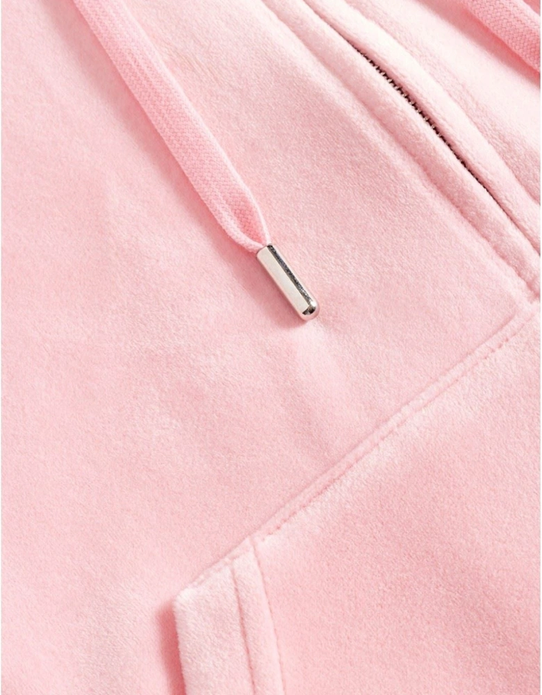 Robertson Classic Jacket Polyester Women's Pink Hooded Sweatshirt