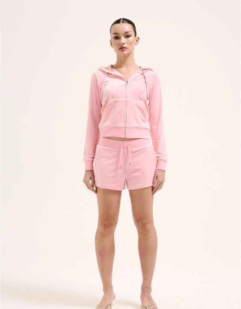 Robertson Classic Jacket Polyester Women's Pink Hooded Sweatshirt