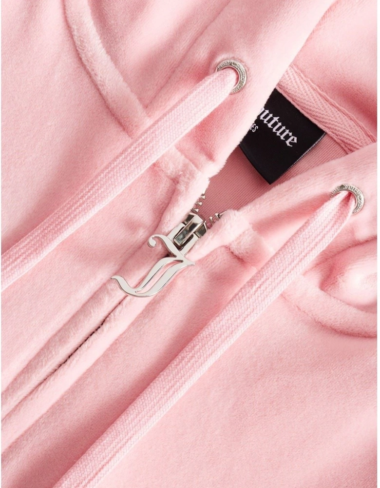 Robertson Classic Jacket Polyester Women's Pink Hooded Sweatshirt