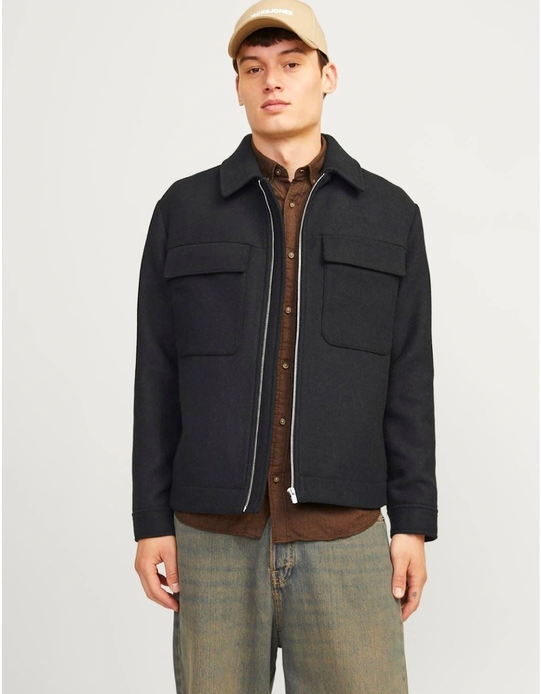 Russell Wool Men's Black Jacket, 7 of 6