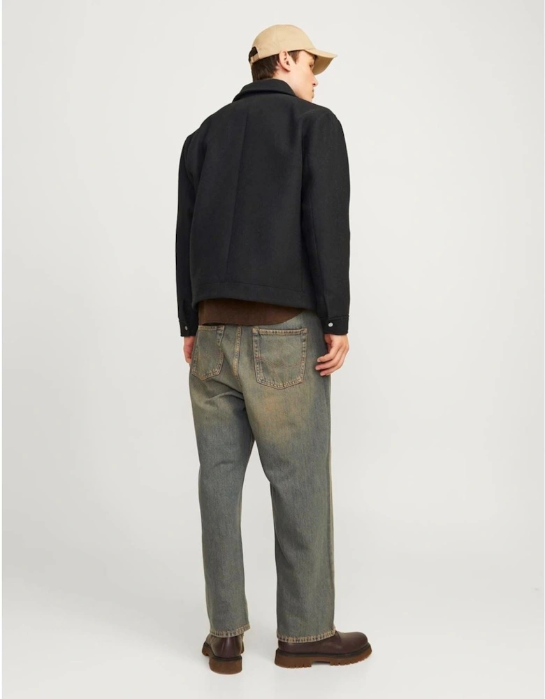 Russell Wool Men's Black Jacket