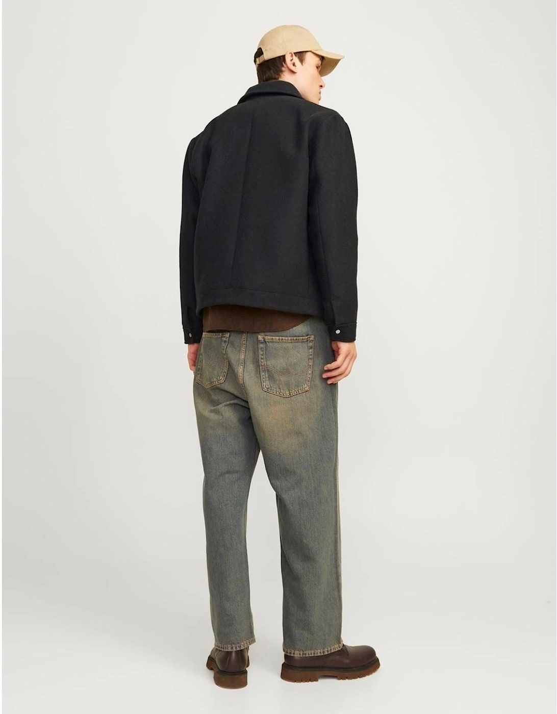 Russell Wool Men's Black Jacket
