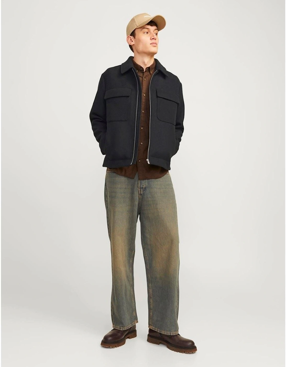 Russell Wool Men's Black Jacket