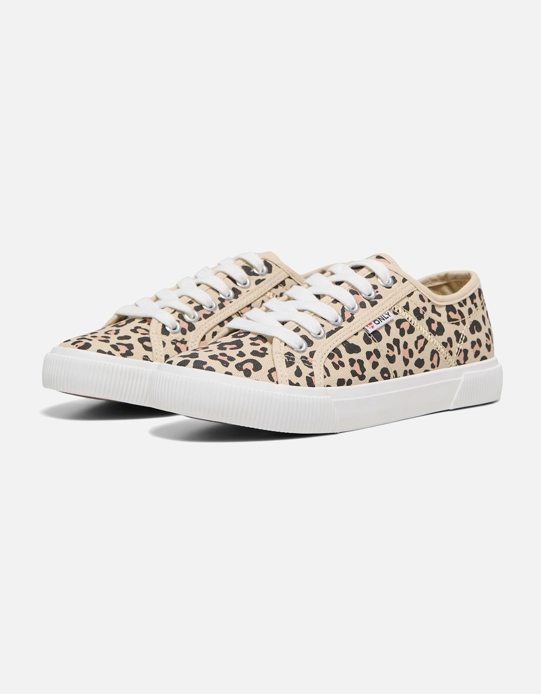 NICOLA Cotton Women's Cream/Leopard Trainers, 6 of 5