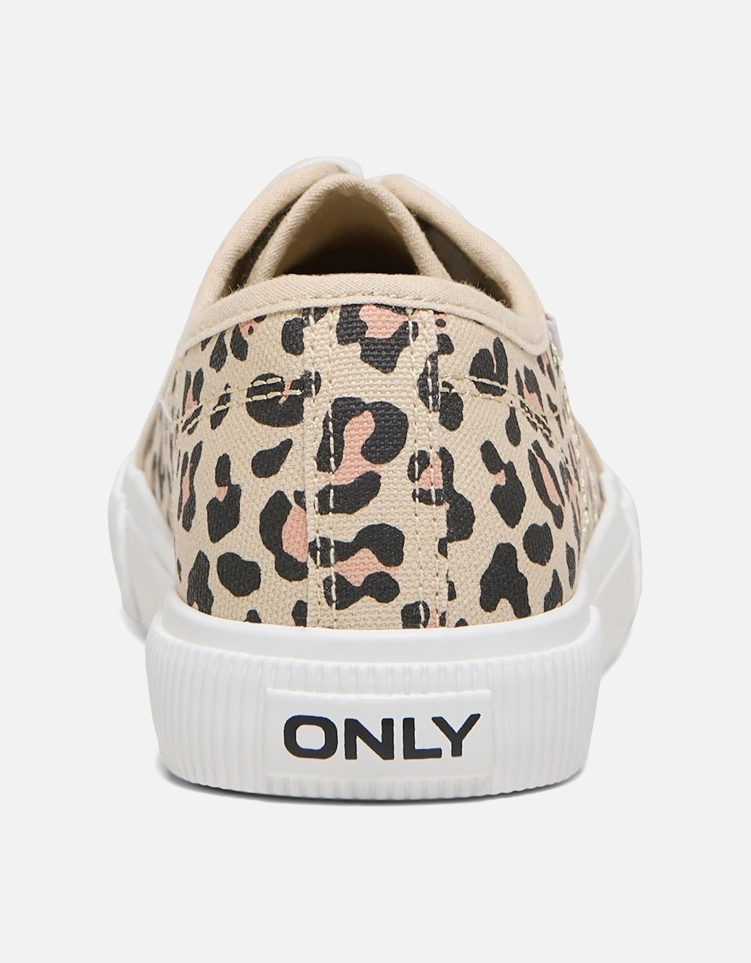 NICOLA Cotton Women's Cream/Leopard Trainers