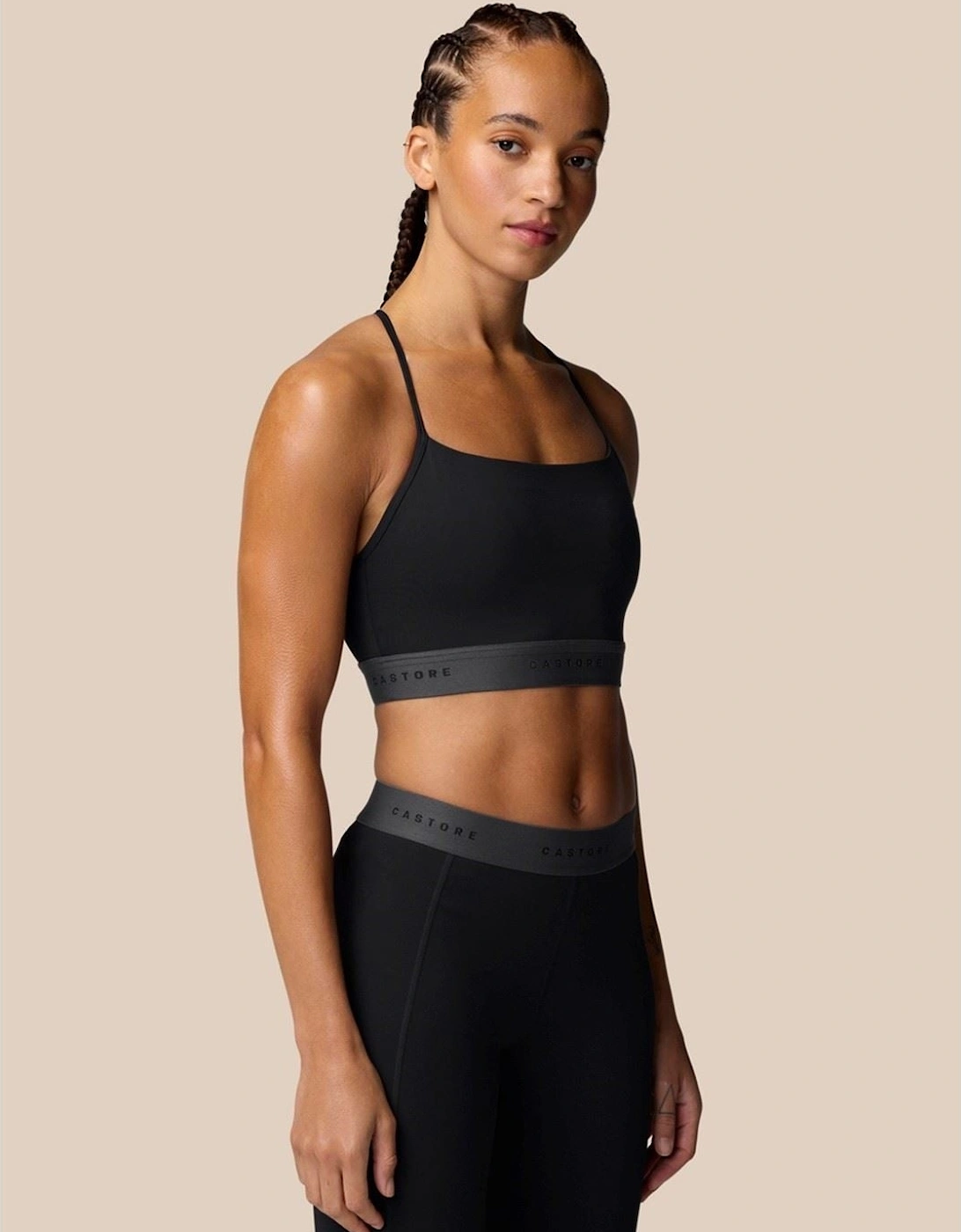 Low Support Sports Bra Polyester Women's Black Sports Bra, 7 of 6