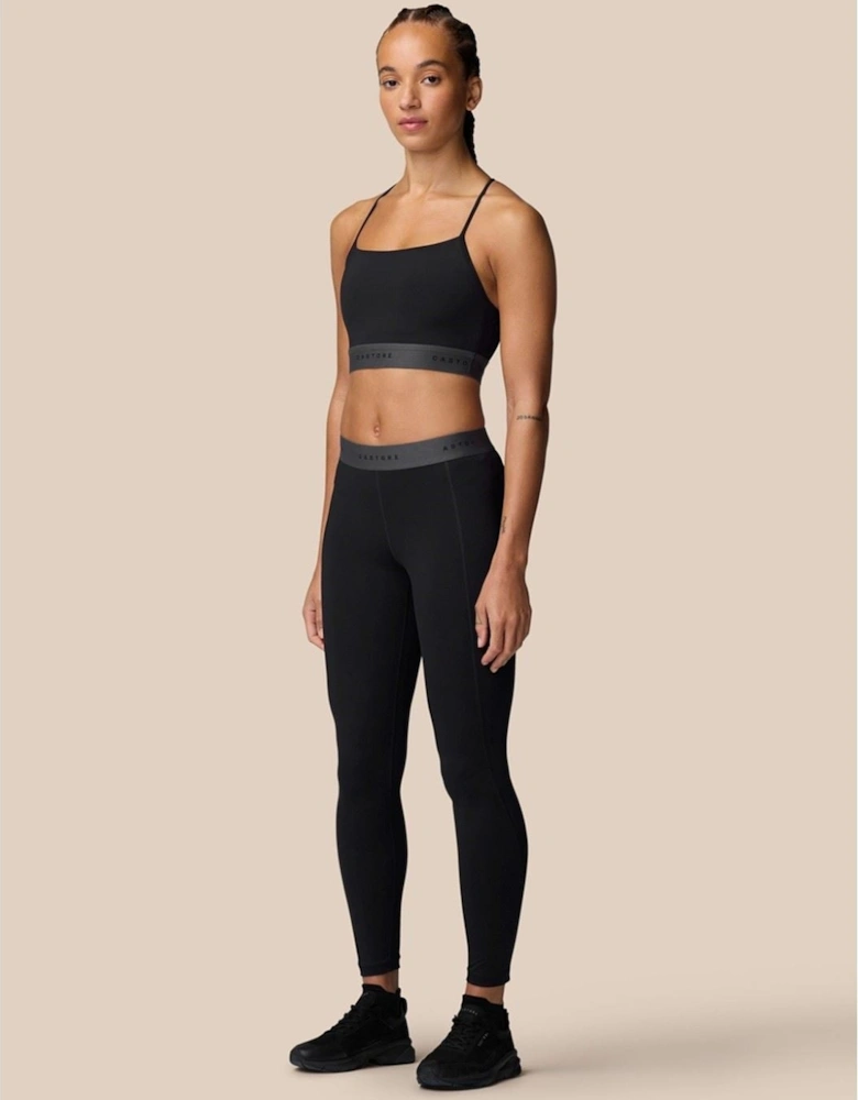 Low Support Sports Bra Polyester Women's Black Sports Bra