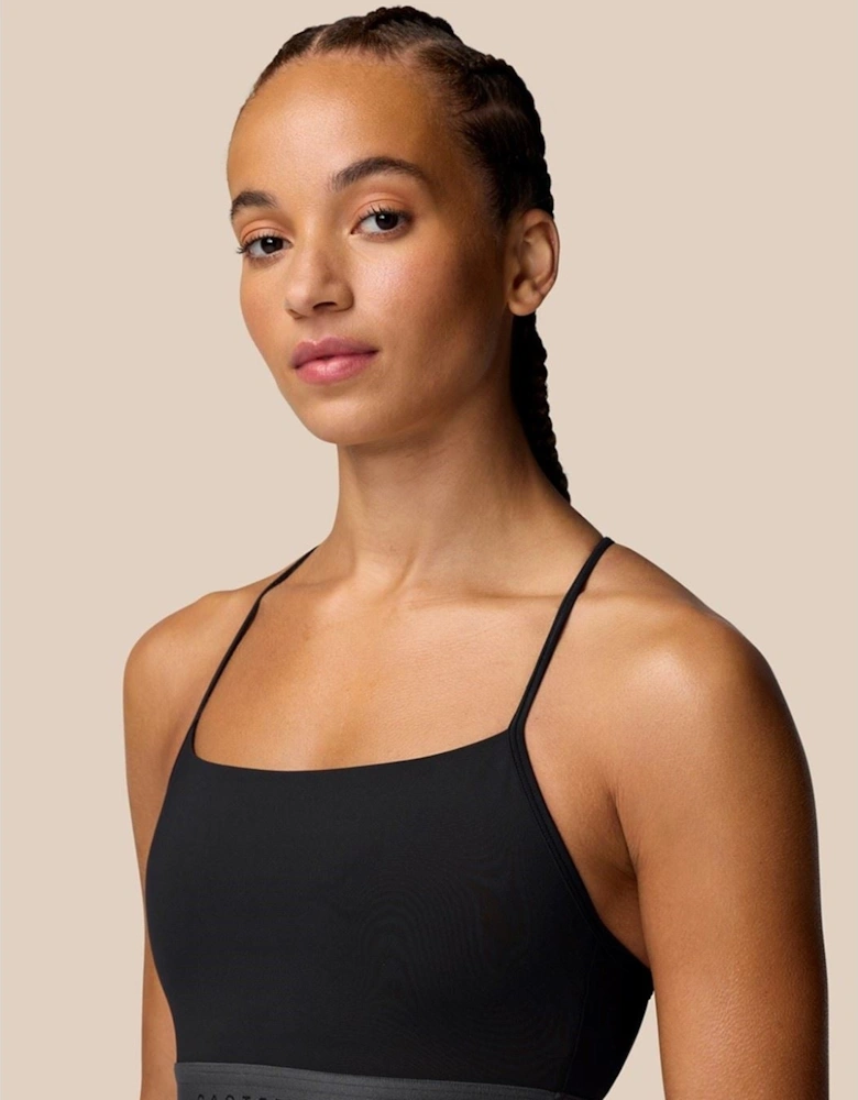 Low Support Sports Bra Polyester Women's Black Sports Bra