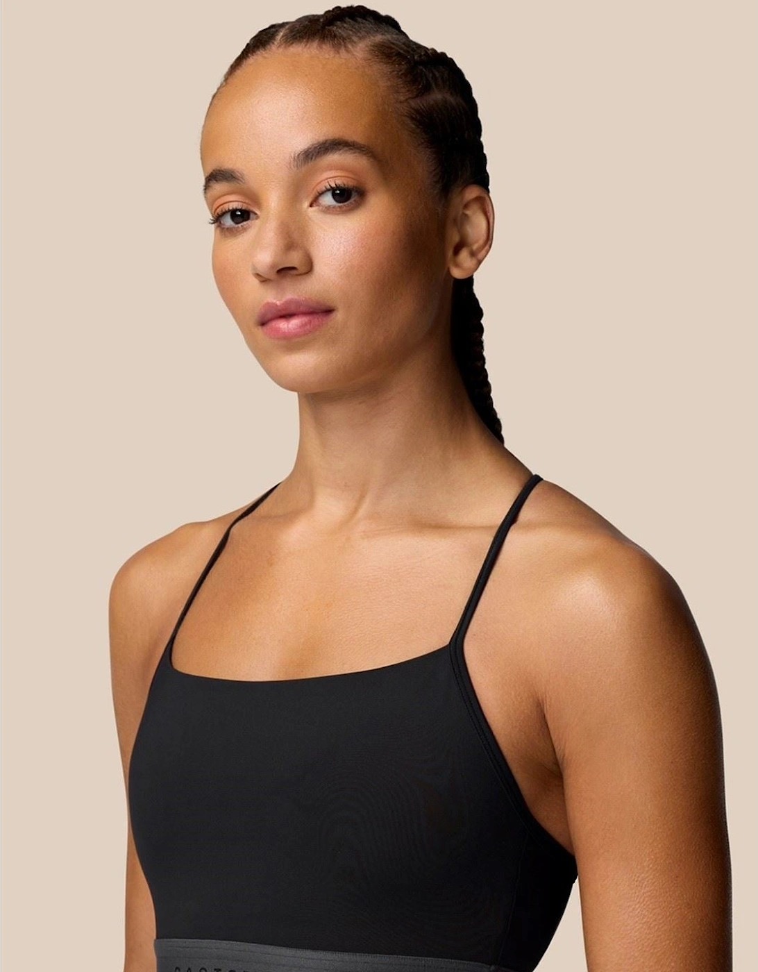 Low Support Sports Bra Polyester Women's Black Sports Bra