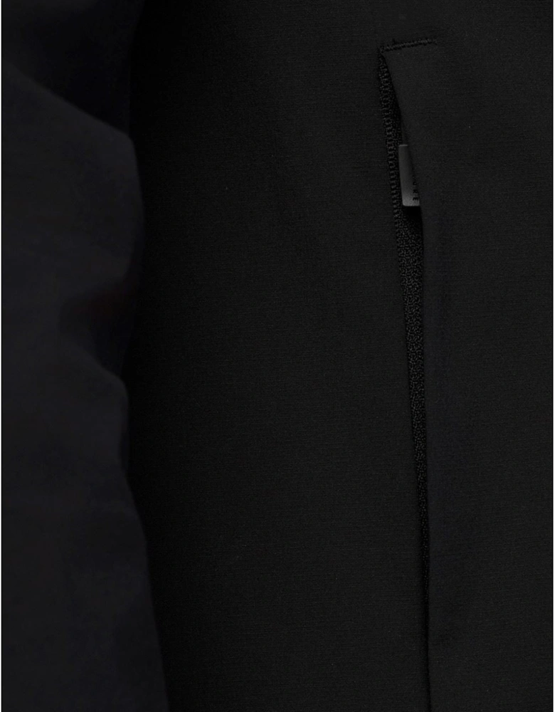 Branded Elastic Wind Jacket Men's Black