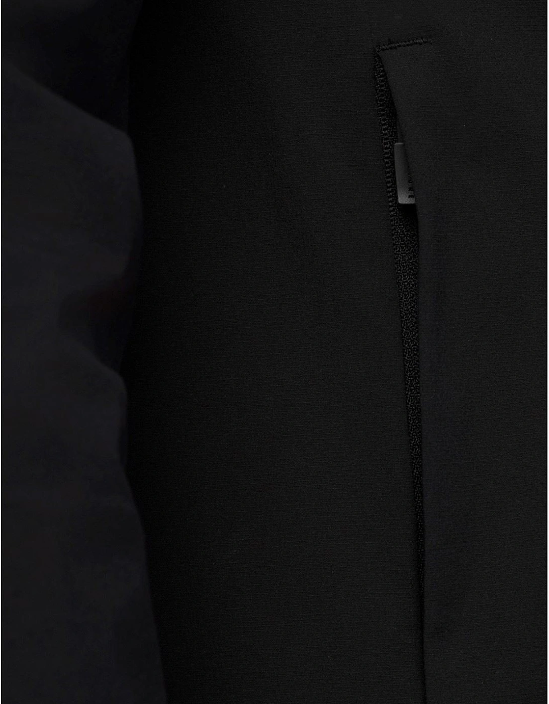 Branded Elastic Wind Jacket Men's Black