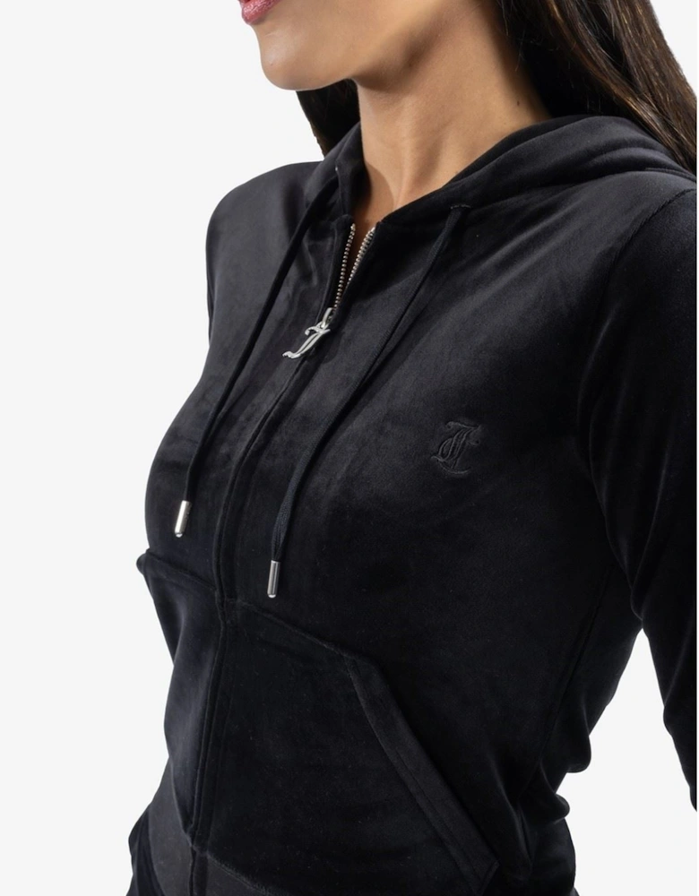 Robertson Classic Jacket Polyester Women's Black Hooded Sweatshirt