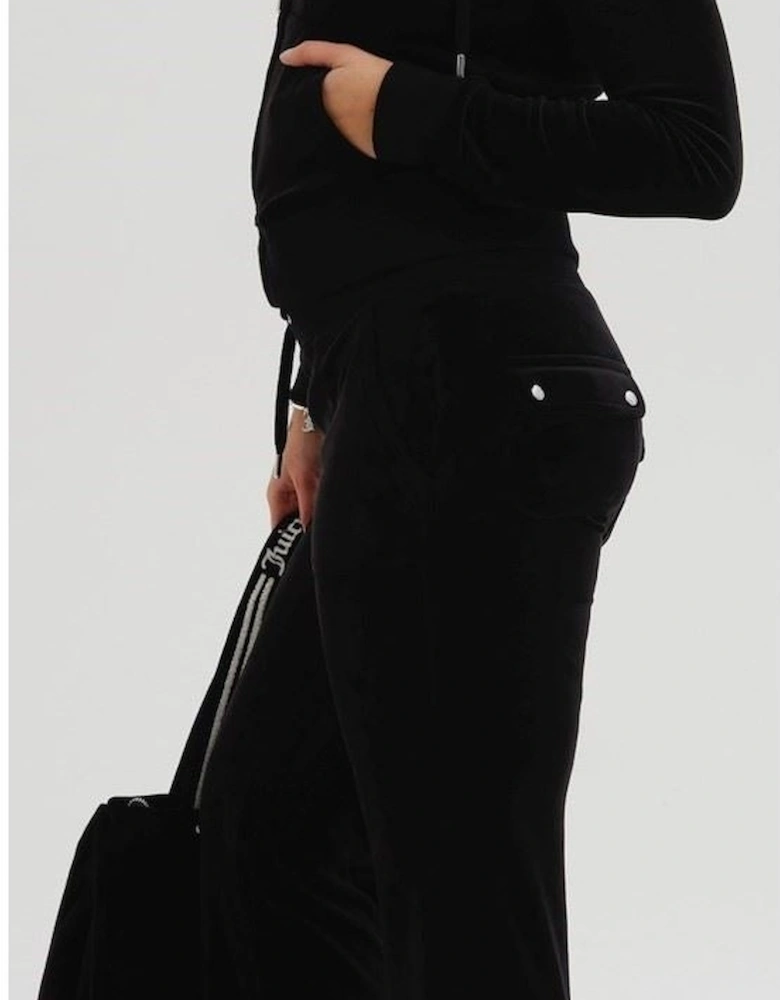 Robertson Classic Jacket Polyester Women's Black Hooded Sweatshirt