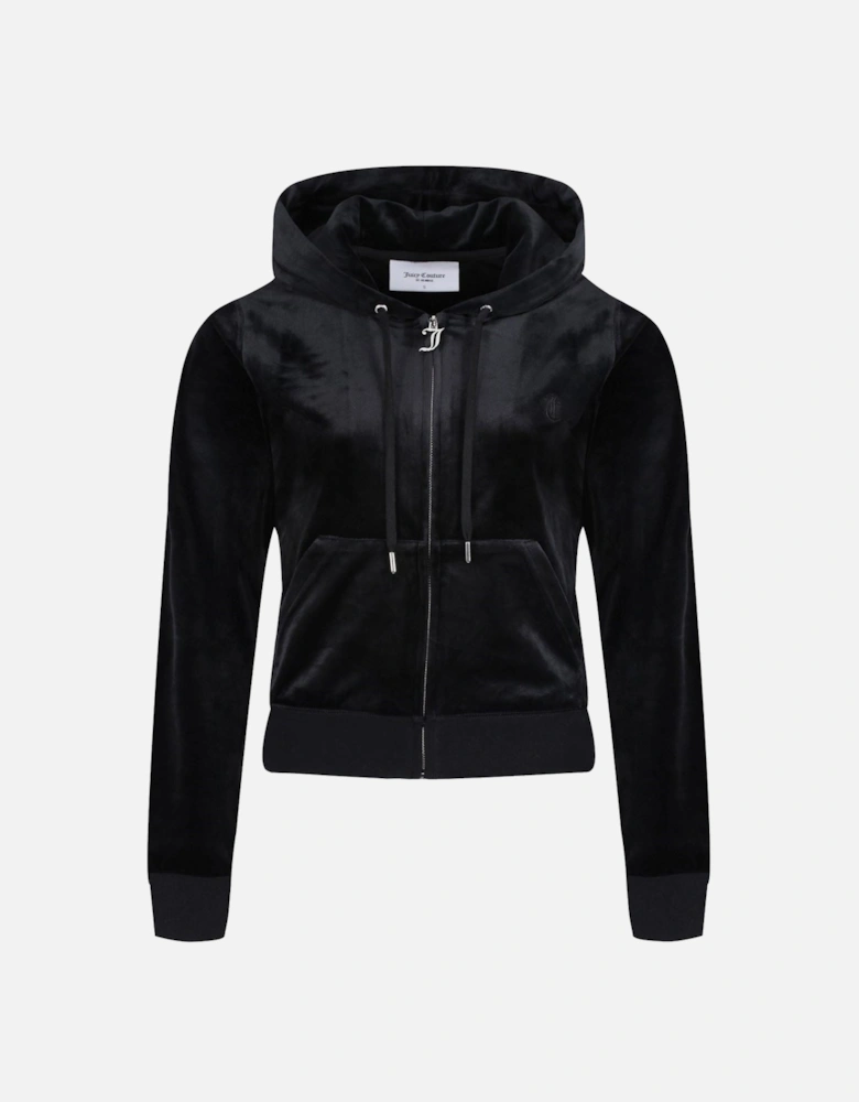 Robertson Classic Jacket Polyester Women's Black Hooded Sweatshirt