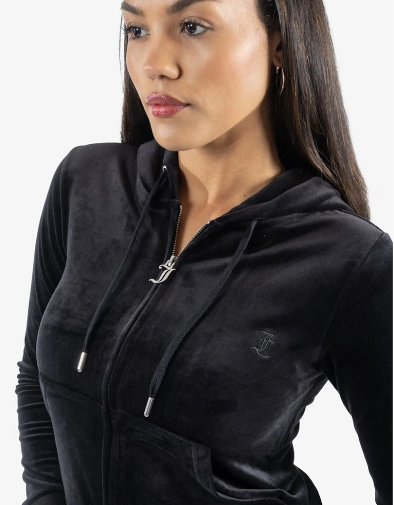 Robertson Classic Jacket Polyester Women's Black Hooded Sweatshirt