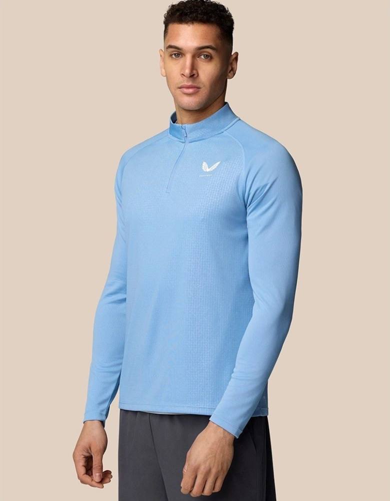 Adapt 1/4 Zip Top Polyester Men's Black