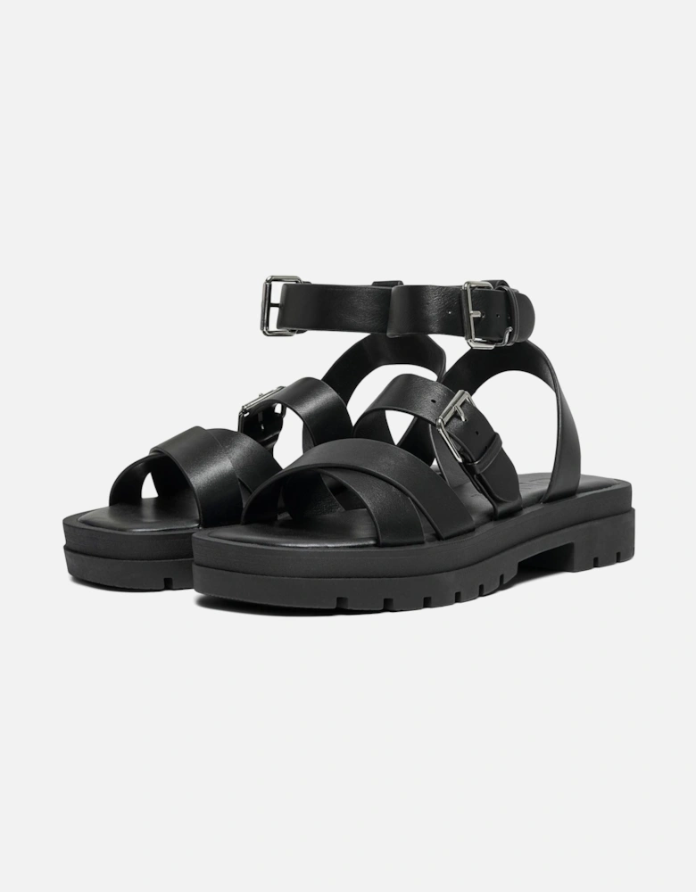 MELODY-1 Polyurethane Women's Black Sandals