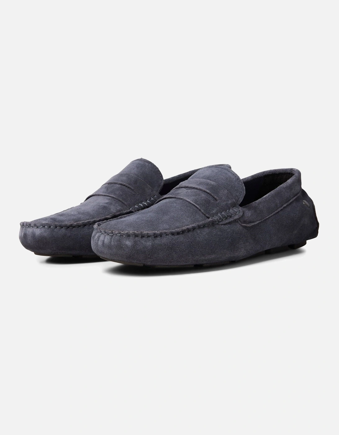 Jensen Suede Men's Navy Blazer Loafers, 8 of 7