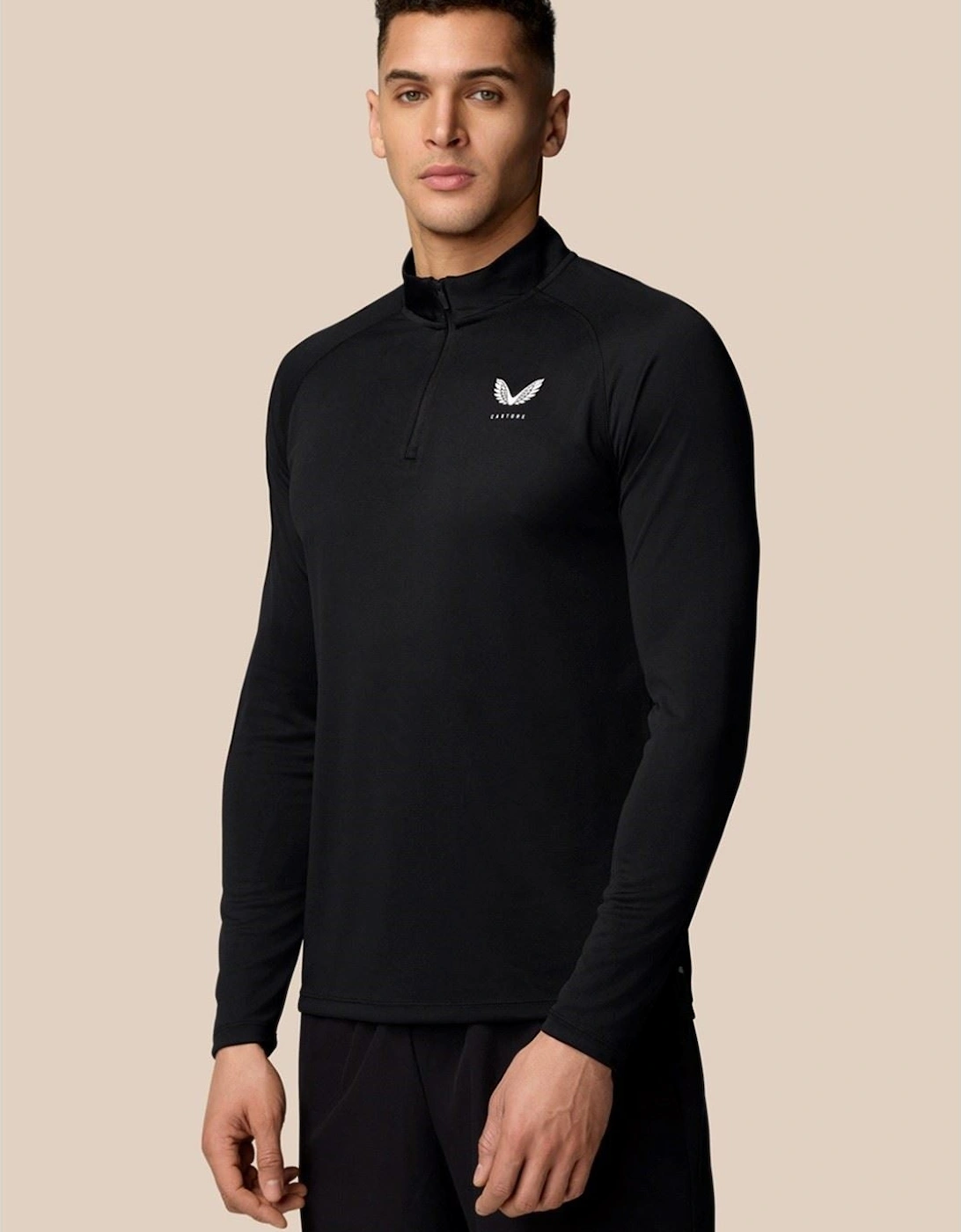Adapt Training 1/4 Zip Top Polyester Men's Black, 7 of 6