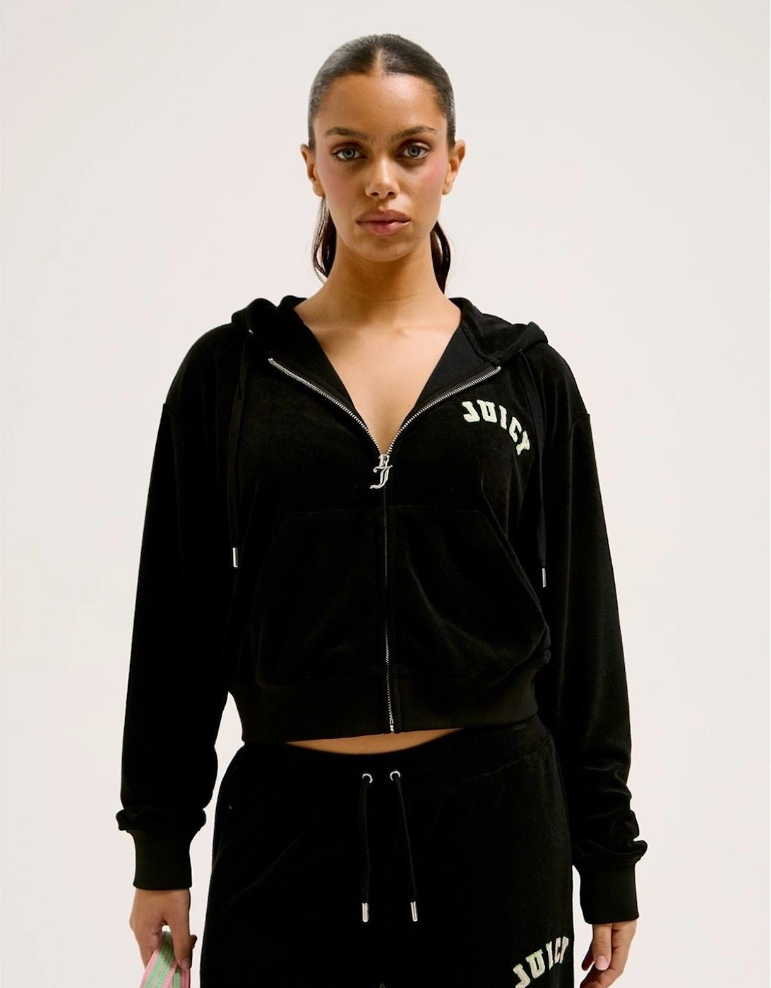 Nala Cotton Women's Black Hooded Sweatshirt, 7 of 6