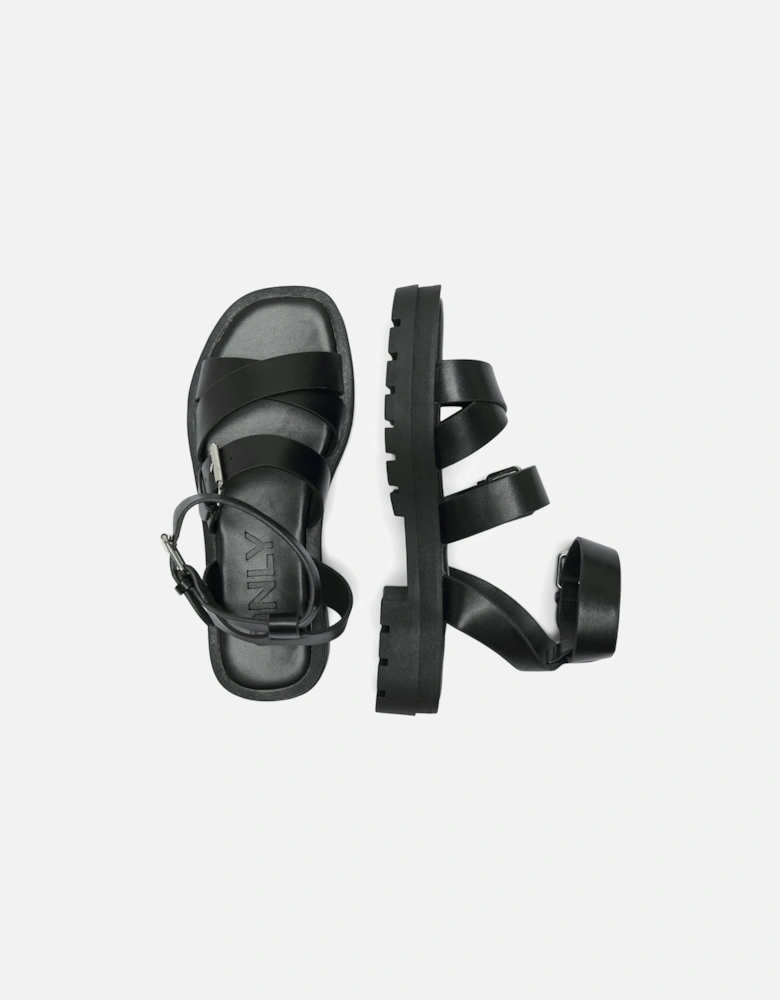 MELODY-1 Polyurethane Women's Black Sandals