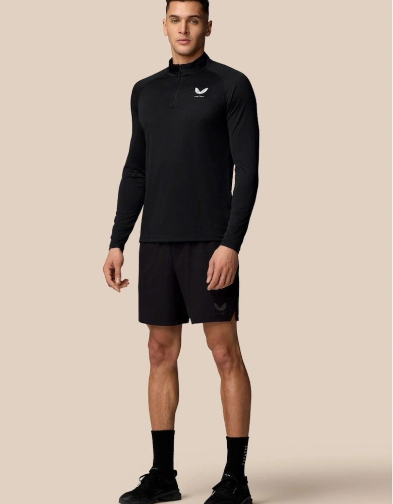 Adapt Training 1/4 Zip Top Polyester Men's Black