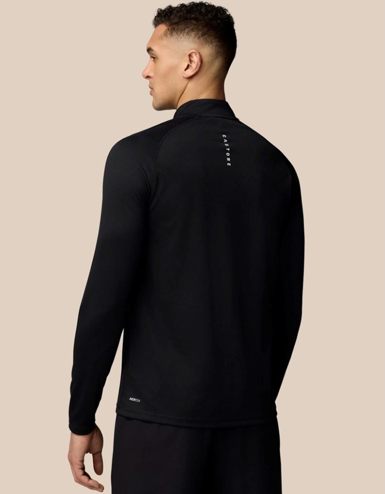 Adapt Training 1/4 Zip Top Polyester Men's Black