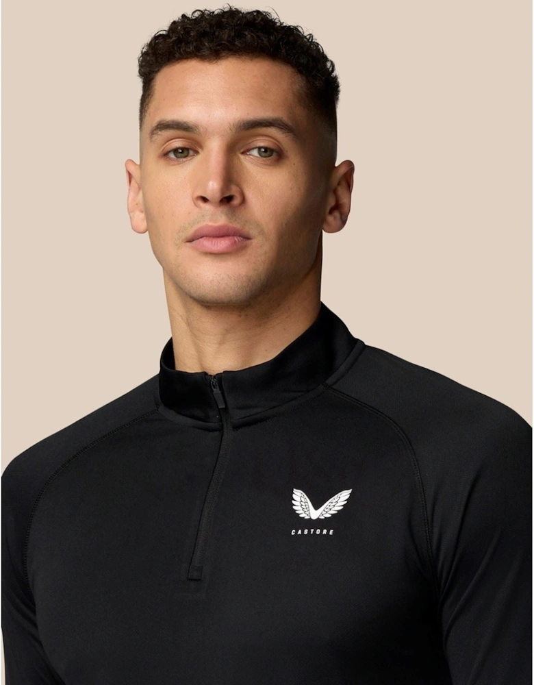 Adapt Training 1/4 Zip Top Polyester Men's Black