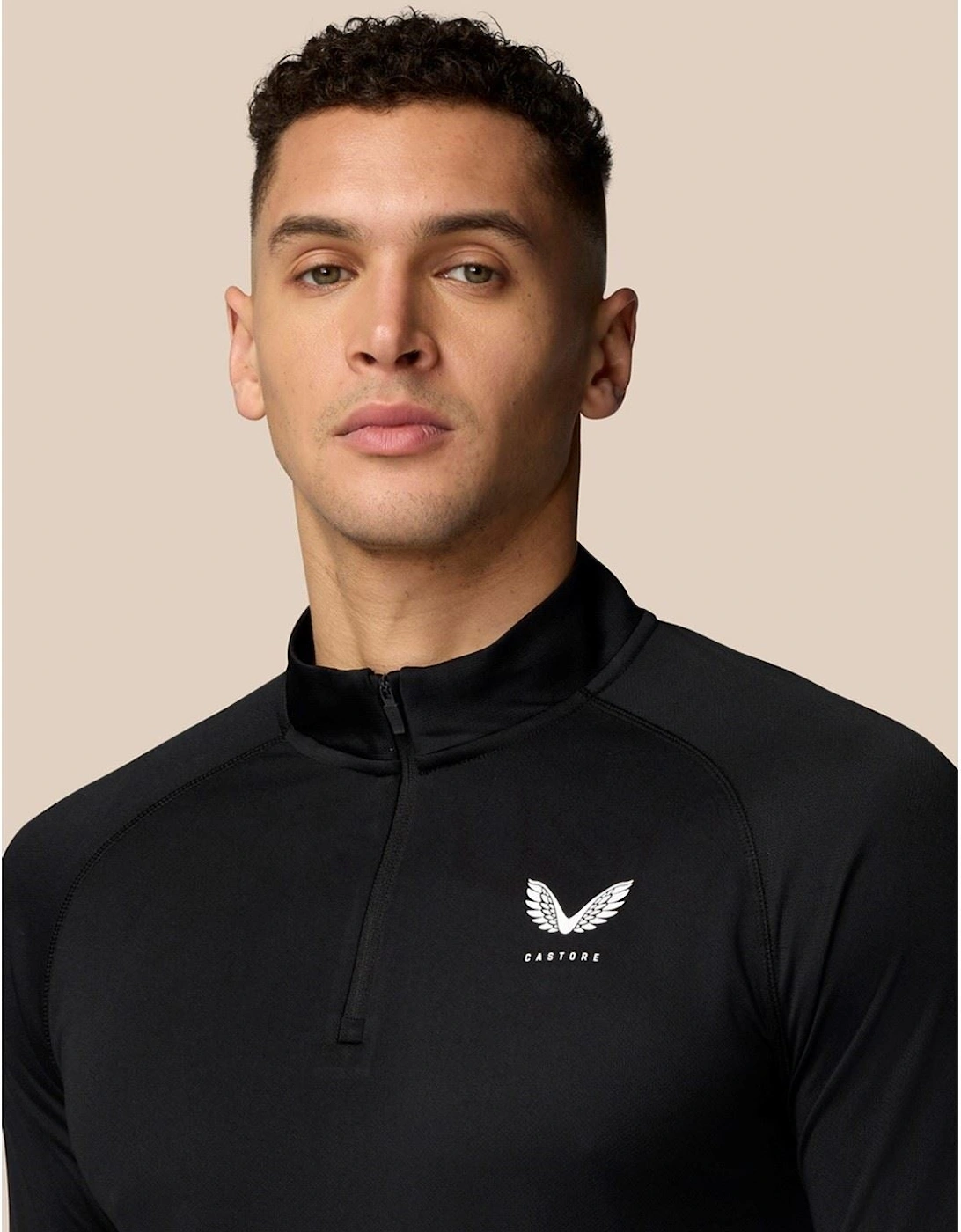 Adapt Training 1/4 Zip Top Polyester Men's Black