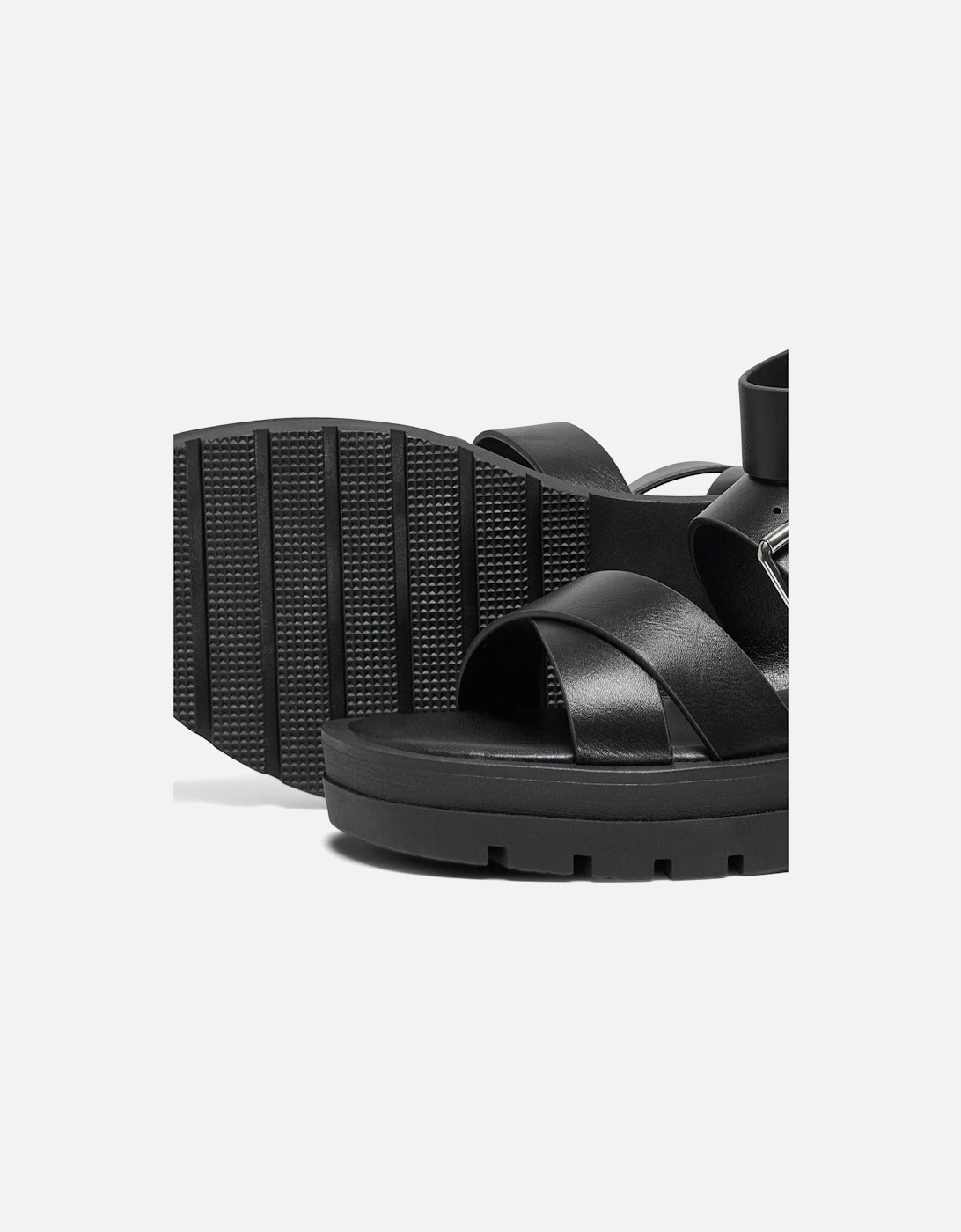 MELODY-1 Polyurethane Women's Black Sandals