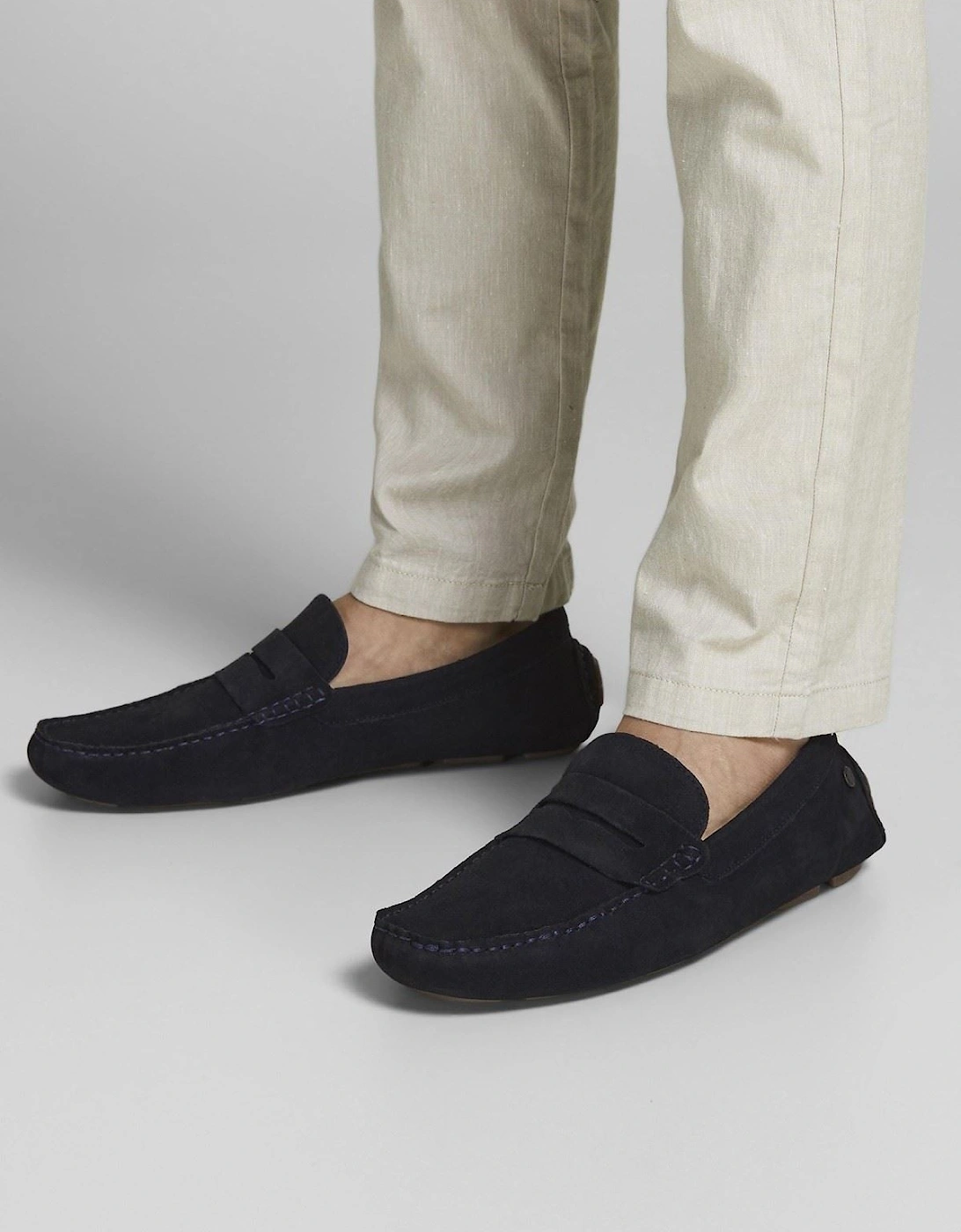 Jensen Suede Men's Navy Blazer Loafers