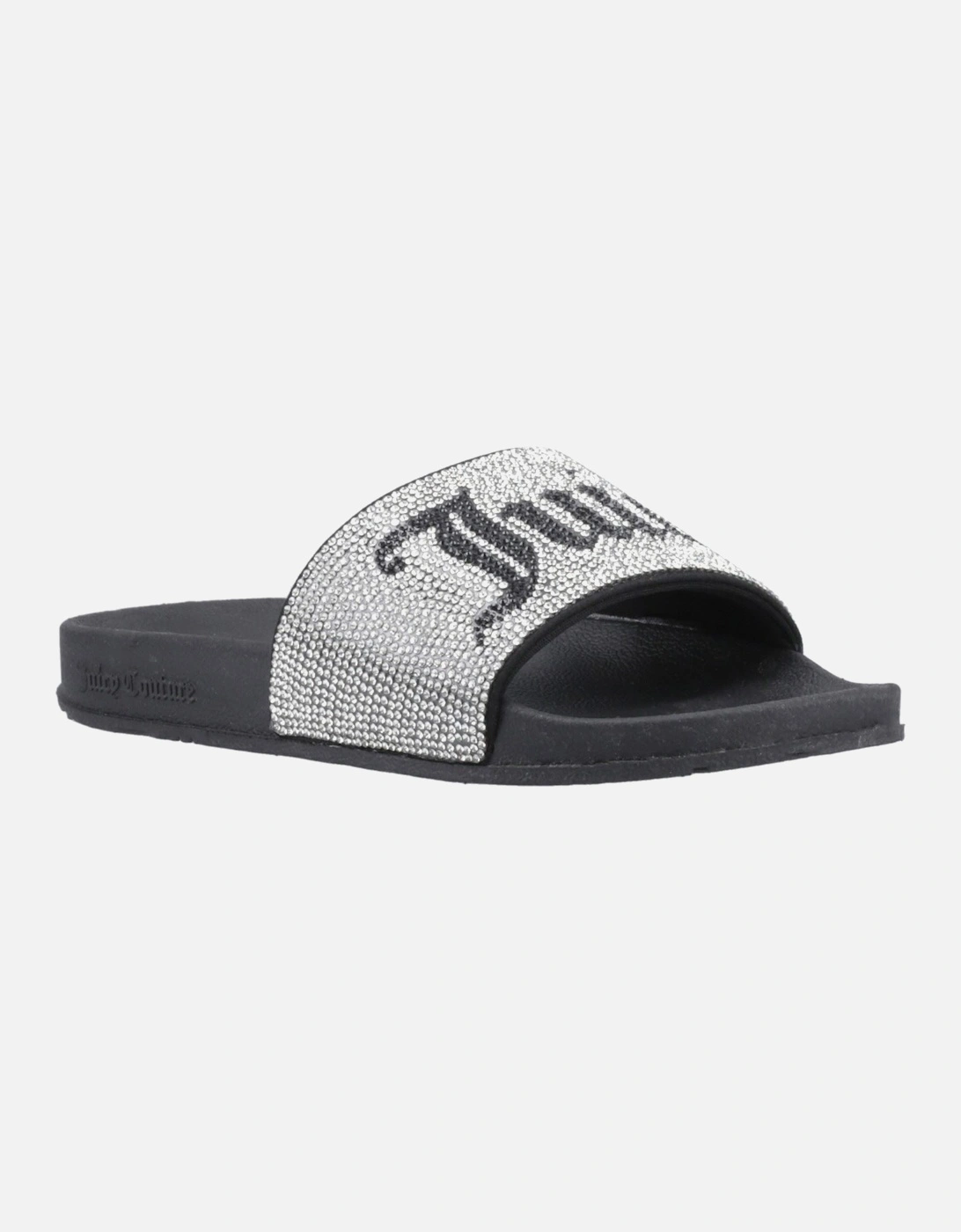 DONNA Women's Silver Slides, 8 of 7
