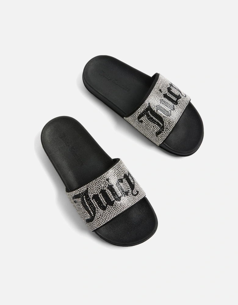DONNA Women's Silver Slides