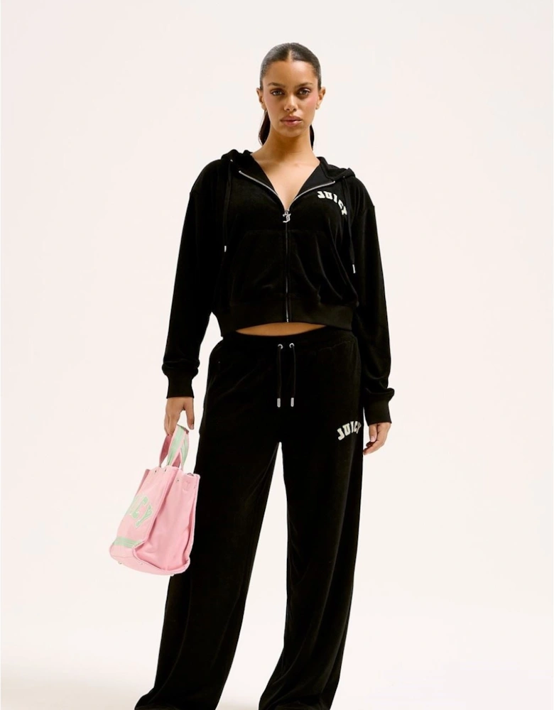 Nala Cotton Women's Black Hooded Sweatshirt