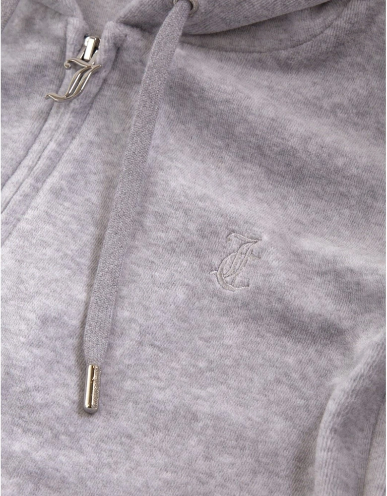 Robertson Classic Jacket Polyester Women's Silver Hooded Sweatshirt