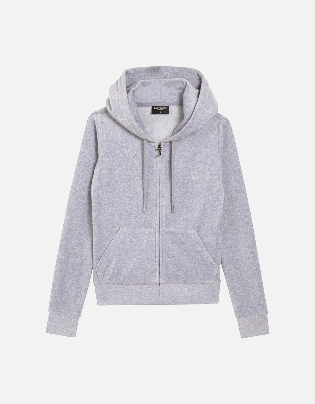 Robertson Classic Jacket Polyester Women's Silver Hooded Sweatshirt