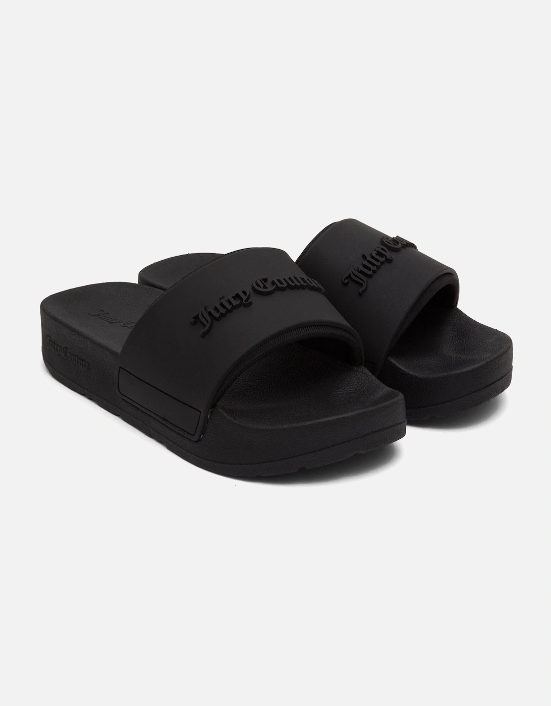 BREANNA Rubber Women's Black Slides, 7 of 6