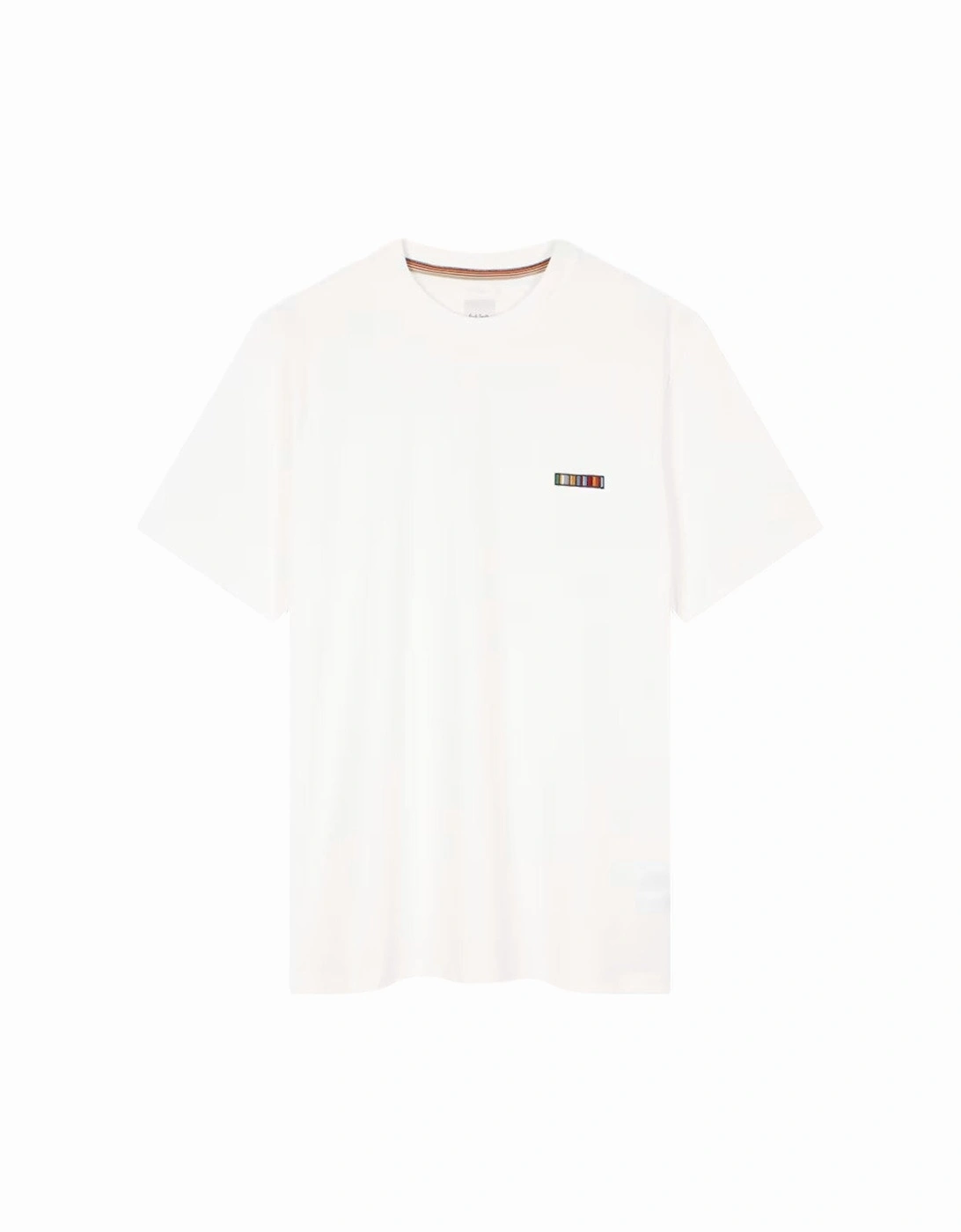Multi Stripe Emb T-Shirt 01 WHITE, 4 of 3